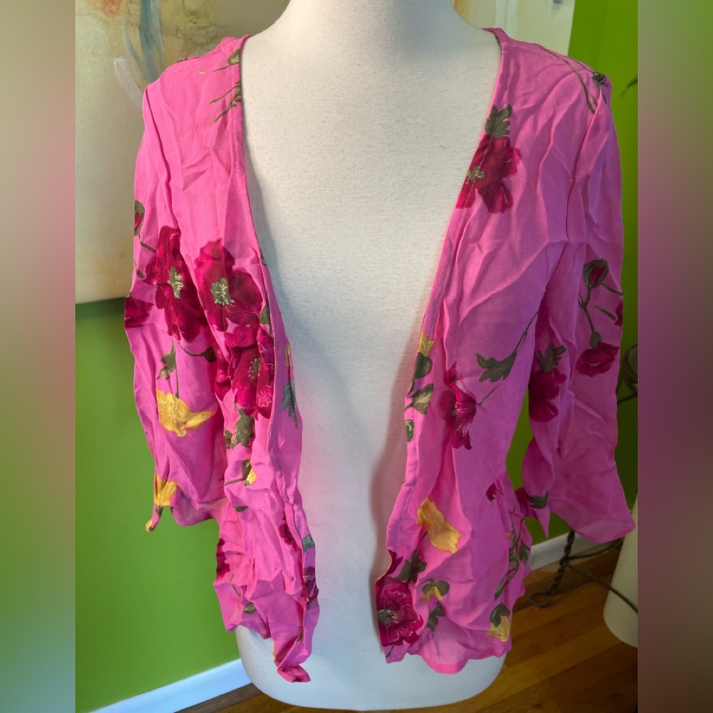 Beautiful floral sheer